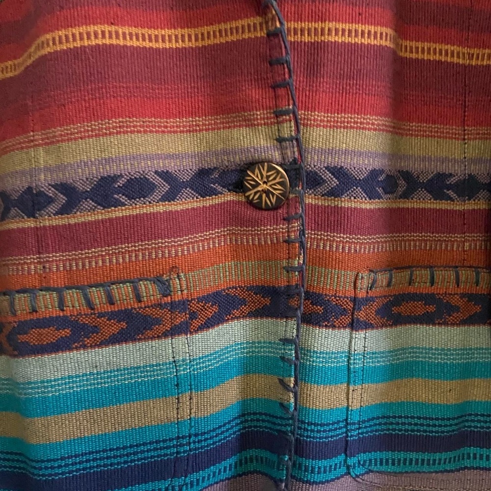 Vintage Tapestry Vibrant Multicolored
Patterned Blazer - Picture 5 of 7